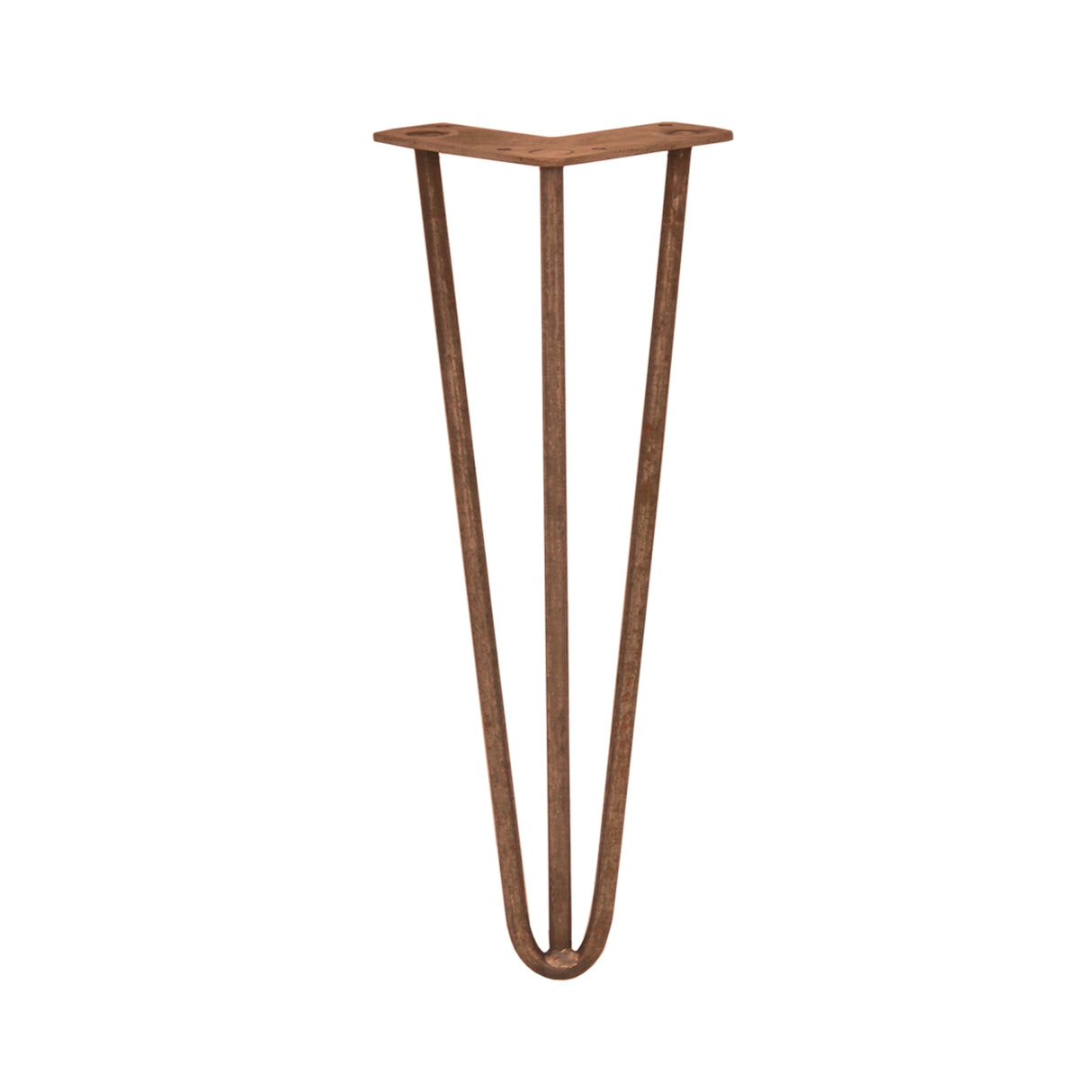4 x 35.5 cm Hairpin Tafelpoten - Antiek Koper - 3 Ledig - 10 mm