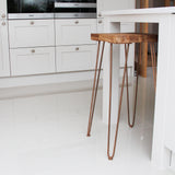 4 x 35.5 cm Hairpin Tafelpoten - Antiek Koper - 3 Ledig - 10 mm