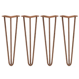 4 x 40.6 cm Hairpin Tafelpoten - Antiek Koper - 3 Ledig - 10 mm