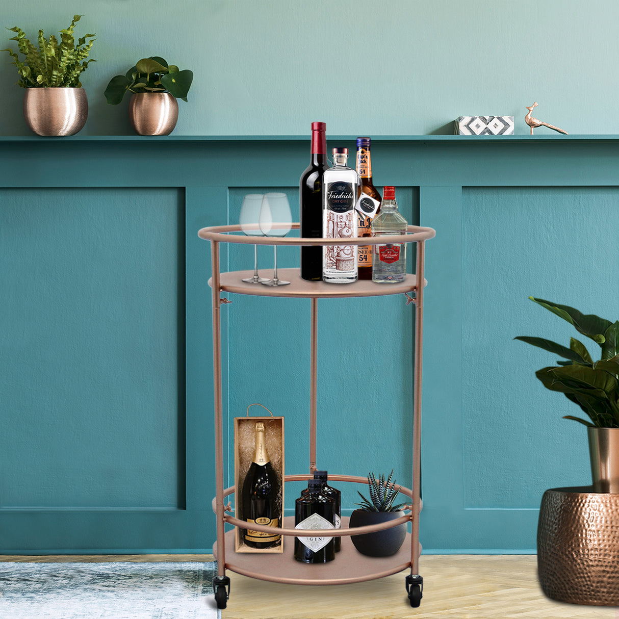 Keuken Bar Trolley - Roségoud - Klein