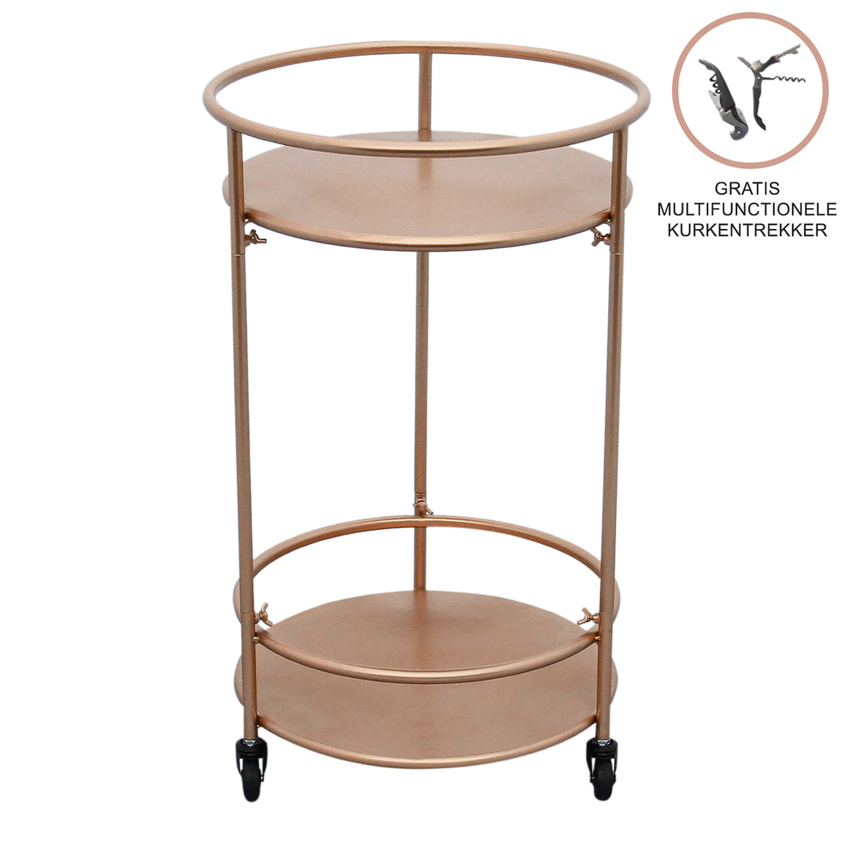 Keuken Bar Trolley - Roségoud - Klein
