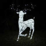 Kerstverlichting LED: 2 x Rendier + Sneeuwpop