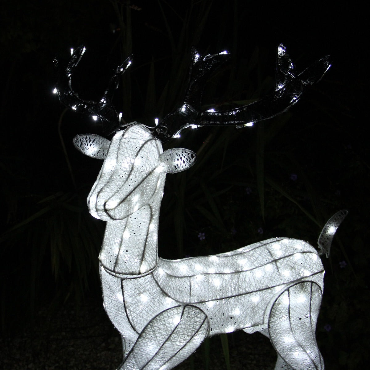 Kerstverlichting LED: 2 x Rendier + Sneeuwpop