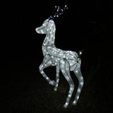 Kerstverlichting LED: 2 x Rendier + Sneeuwpop