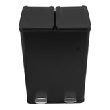 Dubbele Pedaalemmer 60 L - Zwart