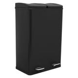 Dubbele Pedaalemmer 60 L - Zwart