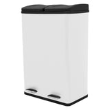 Dubbele Pedaalemmer 60 L - Wit