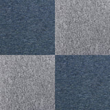 40 x Tapijttegels - Storm Blauw en Platinum Grijs - 50x50cm 10m2