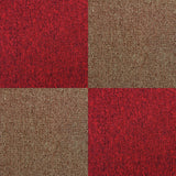 40 x Tapijttegels - Rood en Zand kleur- 50x50cm 10m2