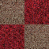 40 x Tapijttegels - Rood en Zand kleur- 50x50cm 10m2