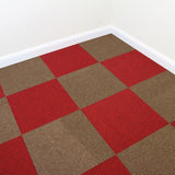 40 x Tapijttegels - Rood en Zand kleur- 50x50cm 10m2