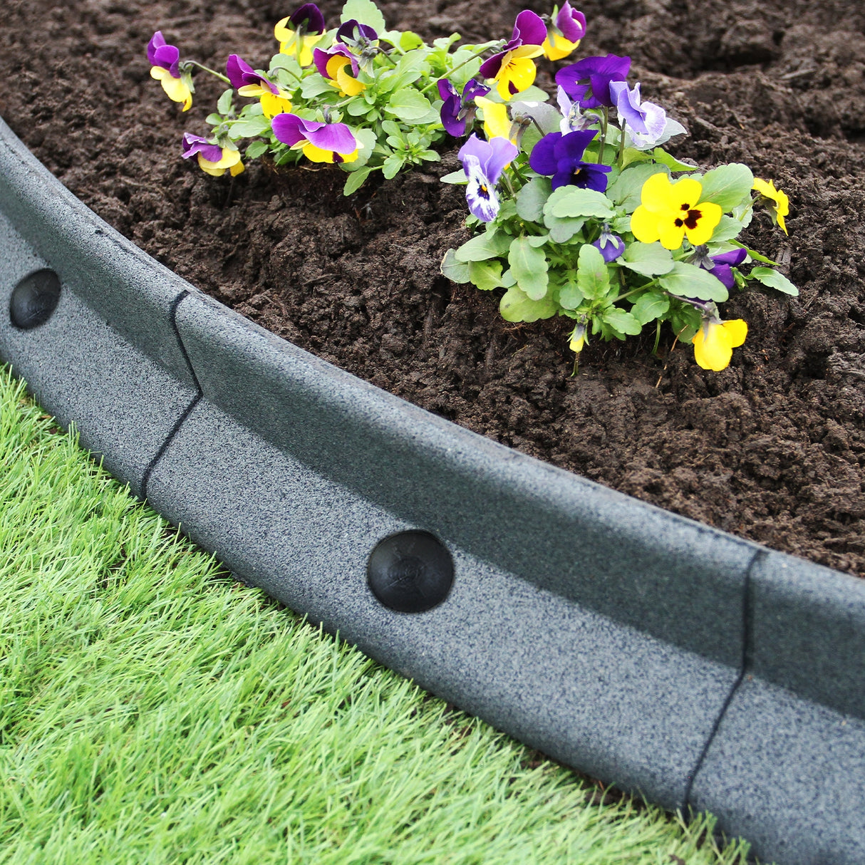 Flexibele Borderrand - Grijs - Set: 22 x 1.2 meter