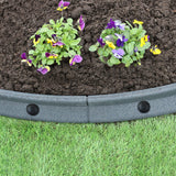 Flexibele Borderrand - Grijs - Set: 26 x 1.2 meter