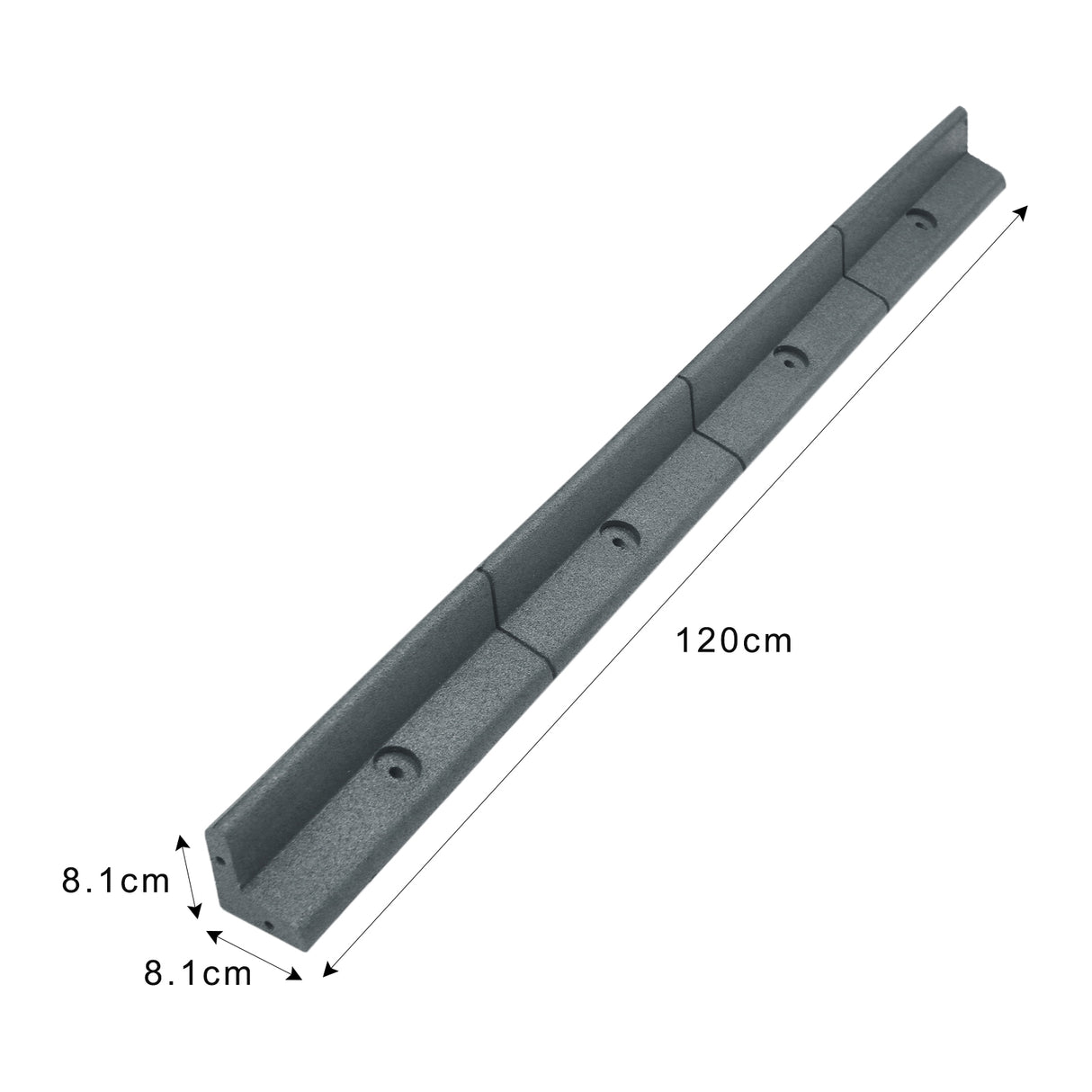 Flexibele Borderrand - Grijs - Set: 22 x 1.2 meter