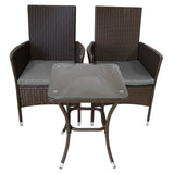 Jardí Rattan Bistroset Bruin