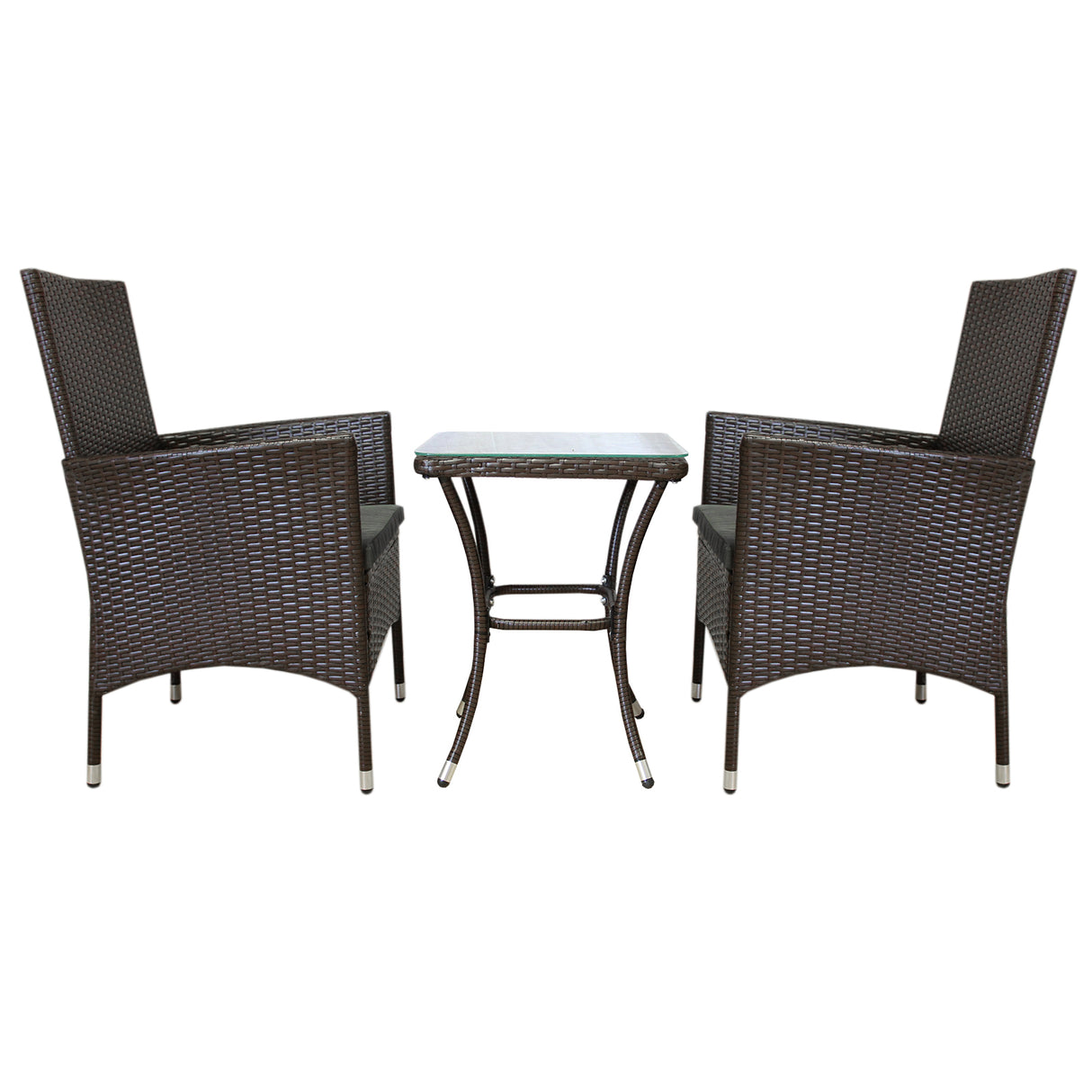 Jardí Rattan Bistroset Bruin