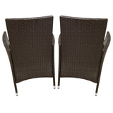Jardí Rattan Bistroset Bruin