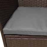 Jardí Rattan Bistroset Bruin