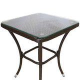 Jardí Rattan Bistroset Bruin