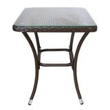 Jardí Rattan Bistroset Bruin