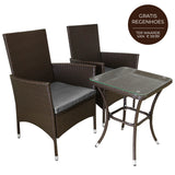 Jardí Rattan Bistroset Bruin