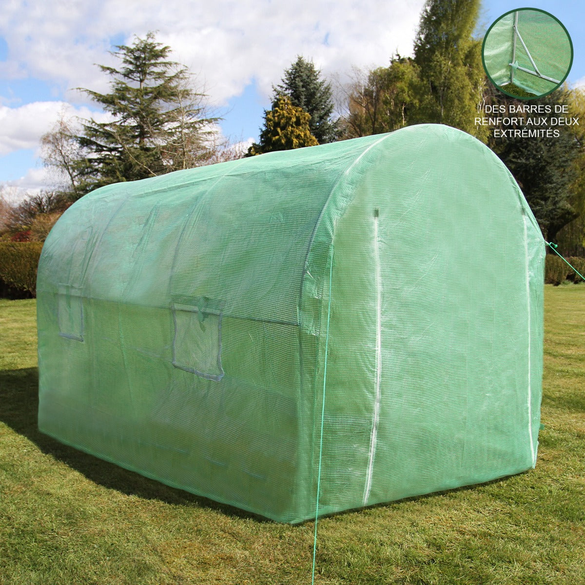 Tunnelkas - 2 x 3 x 2 meter - 19 mm frame