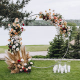 Backdrop Frame Bruiloft Cirkel - 200x56x210 cm - Zilver