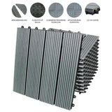 99 x WPC Terrastegels 30x30cm 9 m² - Grijs