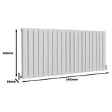 Design Radiator - Wit - 600 mm x 1400 mm
