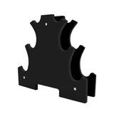 Set van 12 kg neopreen halters met rek