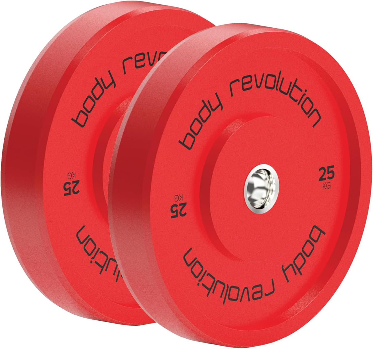 Body Revolution 2 x 25 kg Olympische Halterschijven - Rood