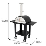 Fresh Grills Extra Large Buitenspizzaoven met Voorbereidingseenheid