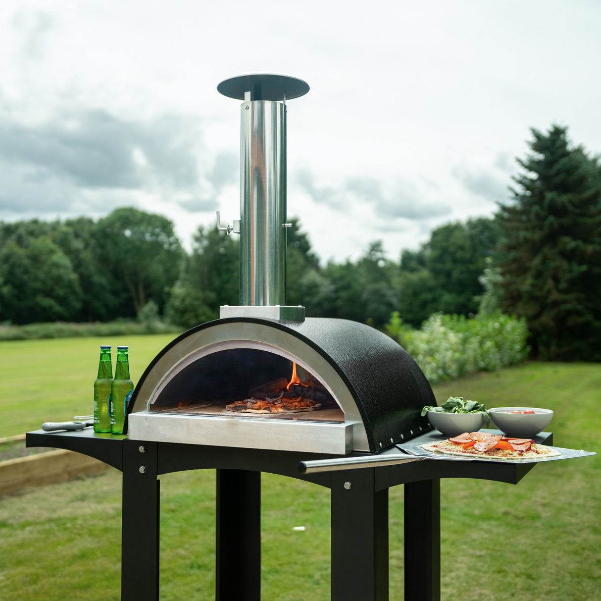 Fresh Grills Extra Large Buitenspizzaoven met Voorbereidingseenheid