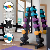 Neopreen Dumbbell Set met Rack