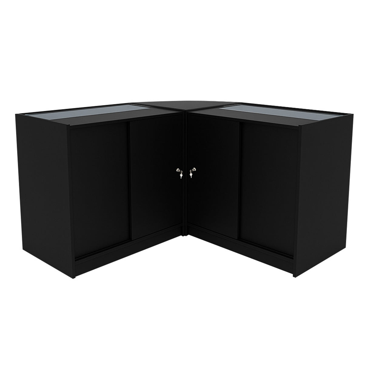 Iris LED Winkel Toonbank Set CM60 & 2 x B900 - Zwart