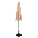 LED Kantelbare Stokparasol 2.7 m met Parasolvoet - Beige