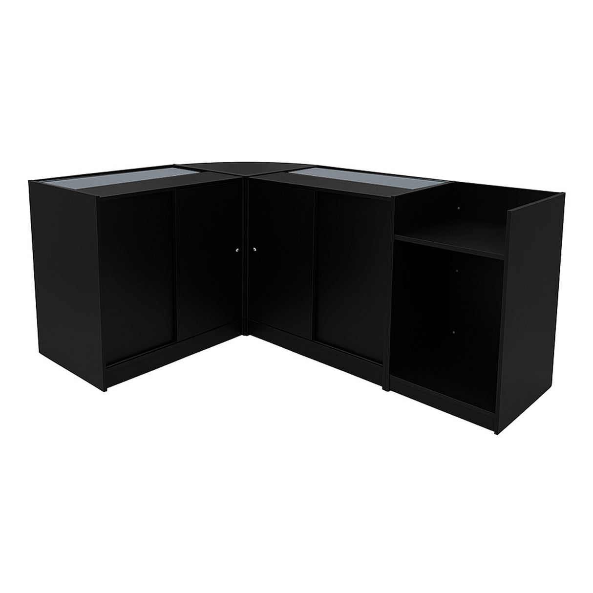 Aries LED Winkel Toonbank Set CM60, TB60 & 2 x K900 - Zwart