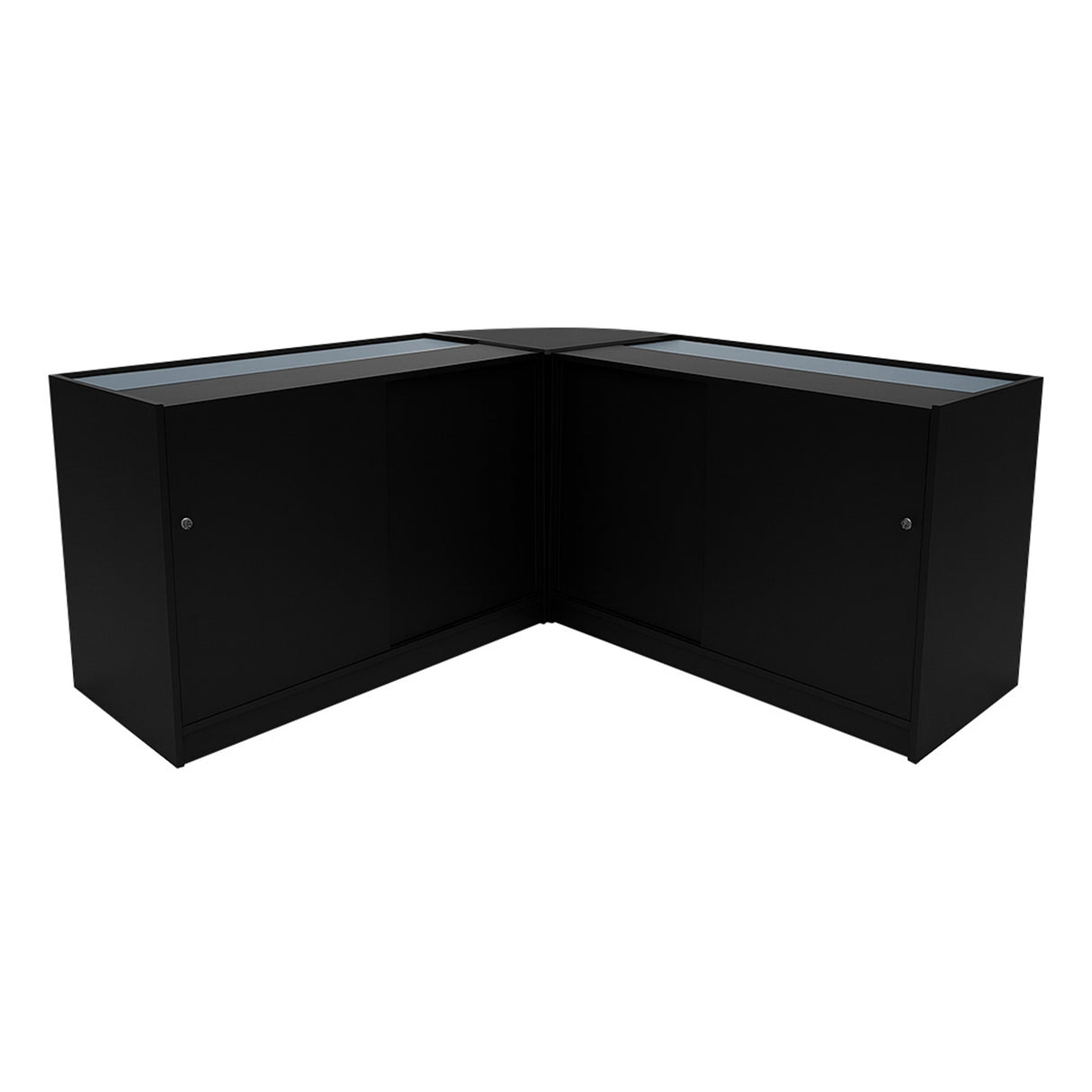 Iris LED Winkel Toonbank Set CM60 & 2 x B1200 - Zwart