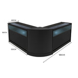 Iris LED Winkel Toonbank Set CM60 & 2 x B1200 - Zwart