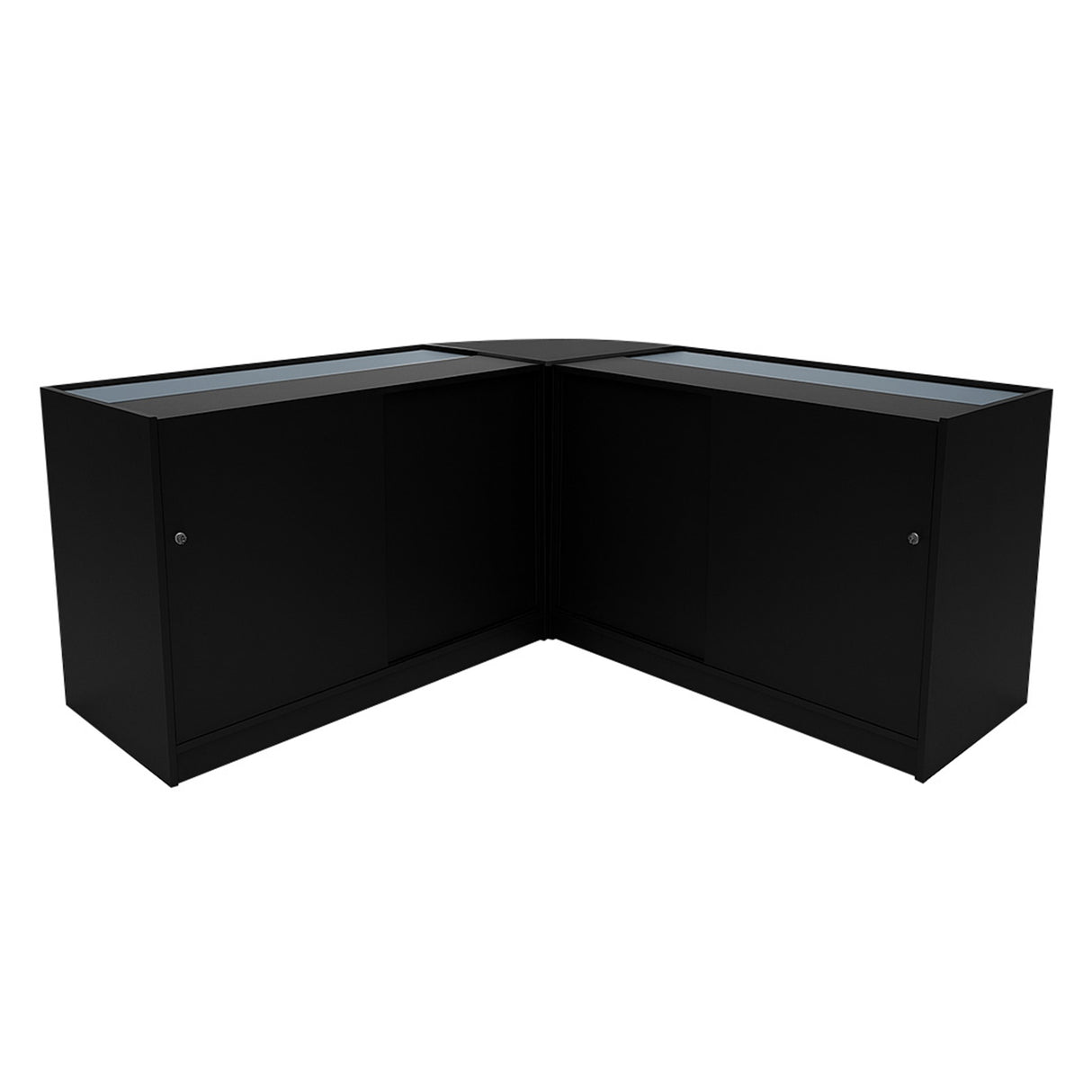 Adonis LED Winkel Toonbank Set B1200, C1200 & CM60 - Zwart