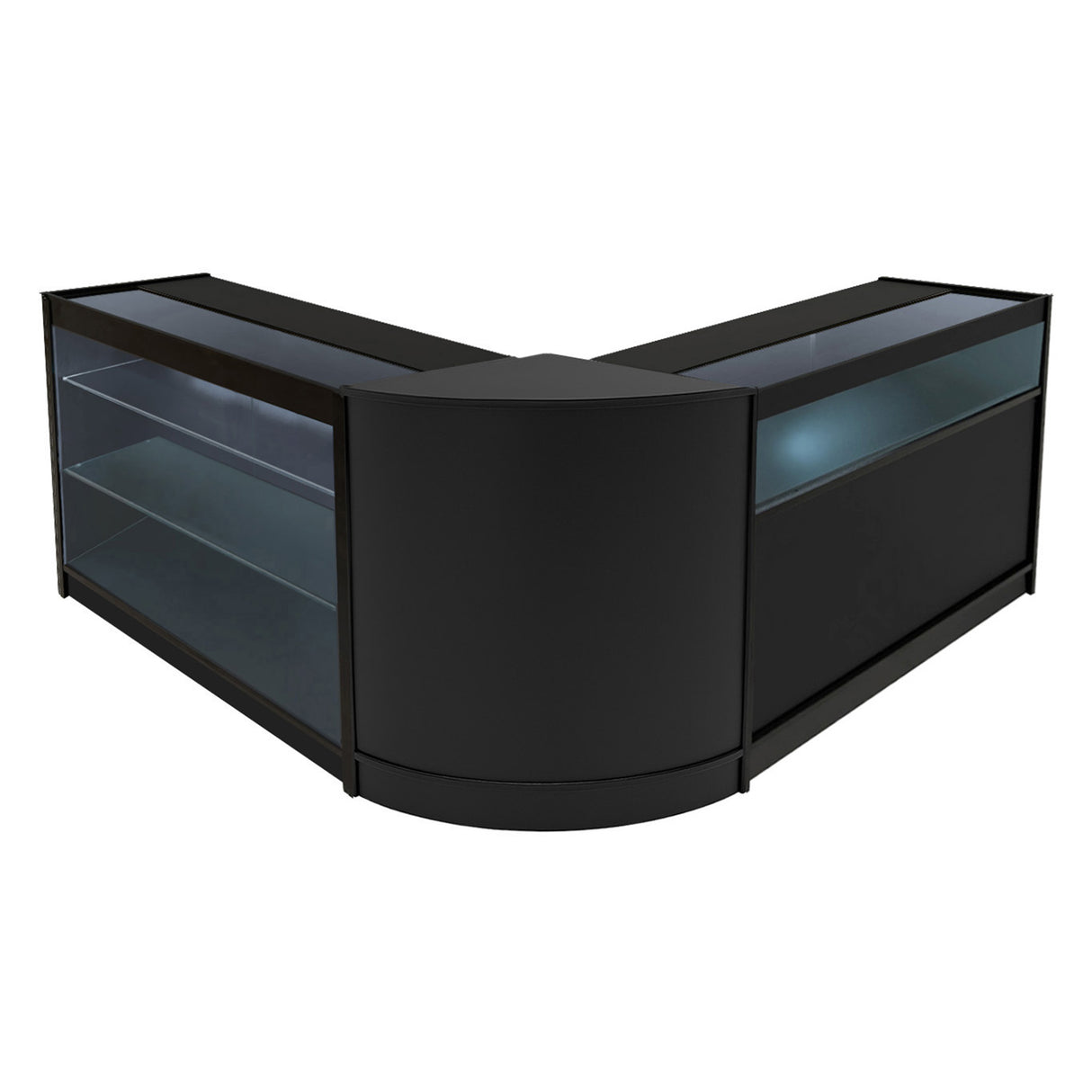 Triton LED Winkel Toonbank Set K1200, B1200 & CM60 - Zwart