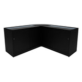 Demeter LED Winkel Toonbank Set K1200, B1200 & LM60 - Zwart