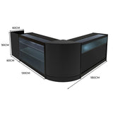 Polaris LED Winkel Toonbank Set K1200, B1200, TB60 & CM60 - Zwart