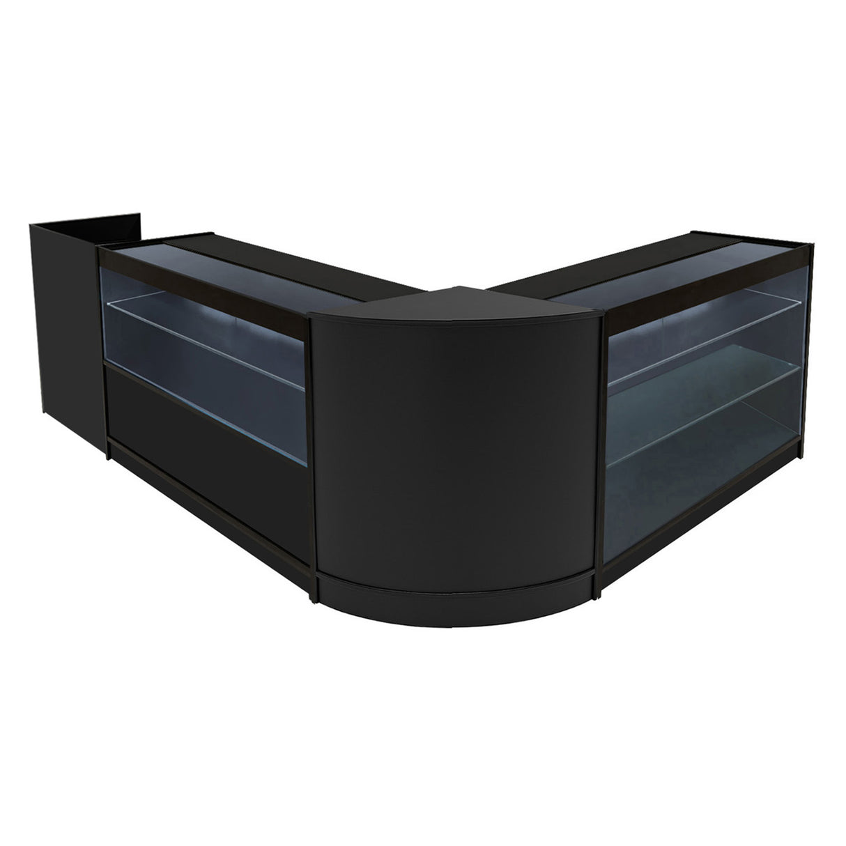 Vega LED Winkel Toonbank Set K1200, C1200, TB60 & CM60 - Zwart