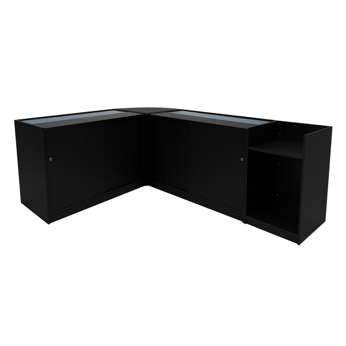 Eclipse LED Winkel Toonbank Set LM60, TB60 & 2 x C1200 - Zwart