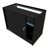 Europa LED Winkel Toonbank Set B1200, C1200, TB60 & LM60 - Zwart