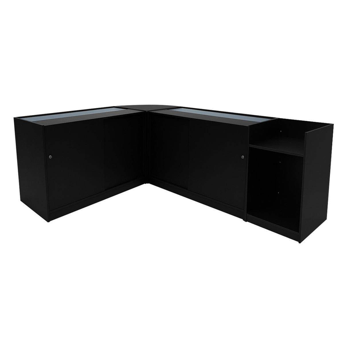 Theia LED Winkel Toonbank Set K1200, C1200, TB60 & LM60 - Zwart