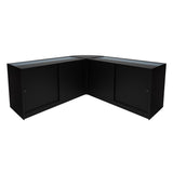 Iris LED Winkel Toonbank Set CM60 & 2 x B1500 - Zwart