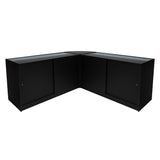 Adonis LED Winkel Toonbank Set B1500, C1500 & CM60 - Zwart