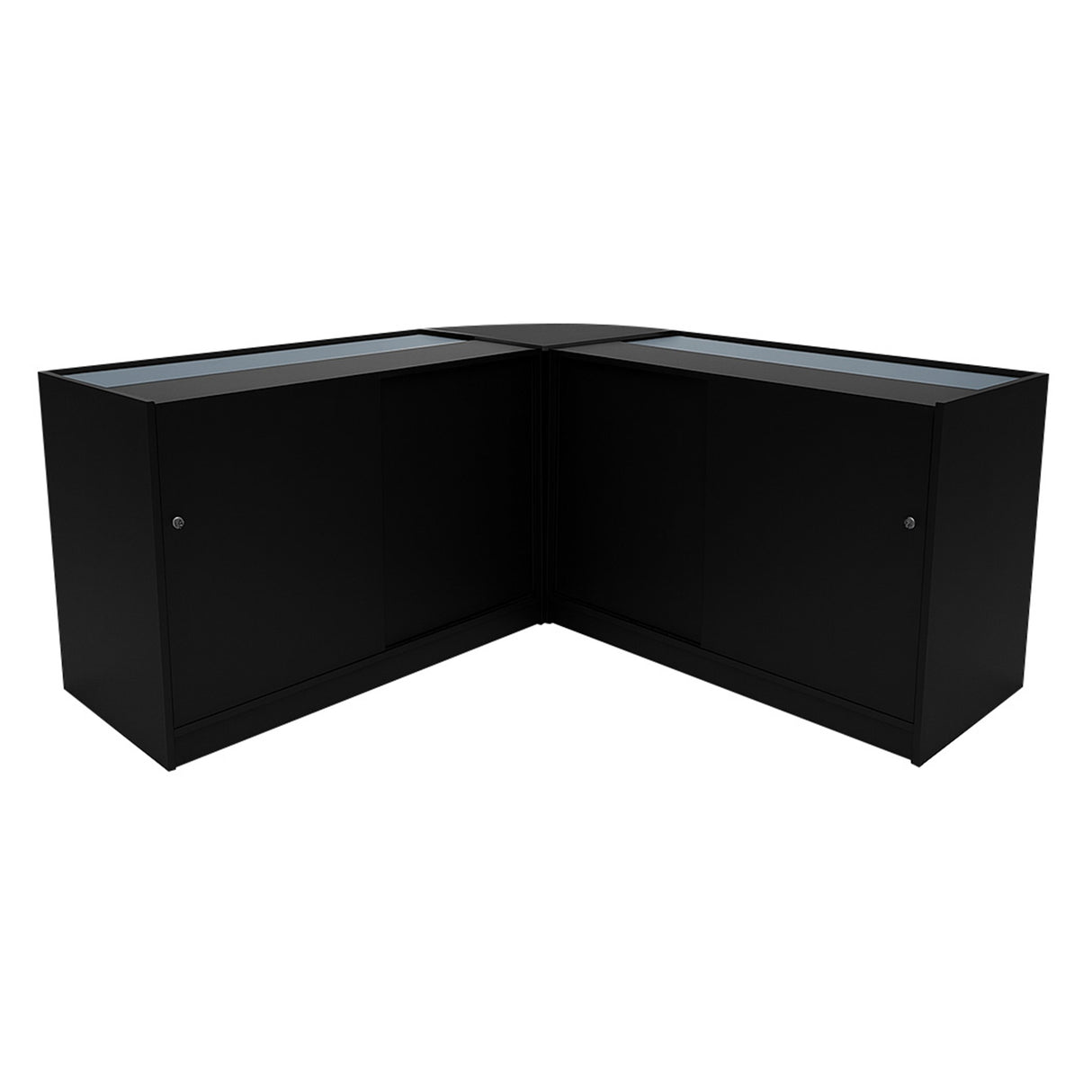 Triton LED Winkel Toonbank Set K1500, B1500 & CM60 - Zwart